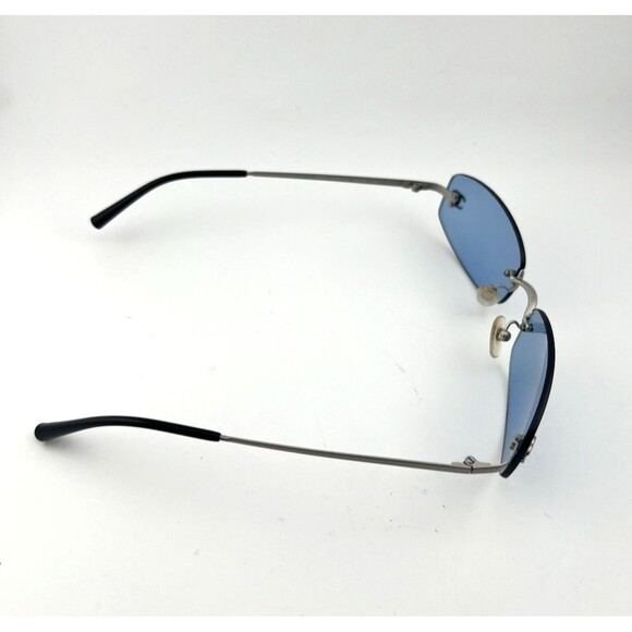 Authentic Vintage 90’s Blue Chanel Rimless Sunglasses RARE very good condition. main image 12